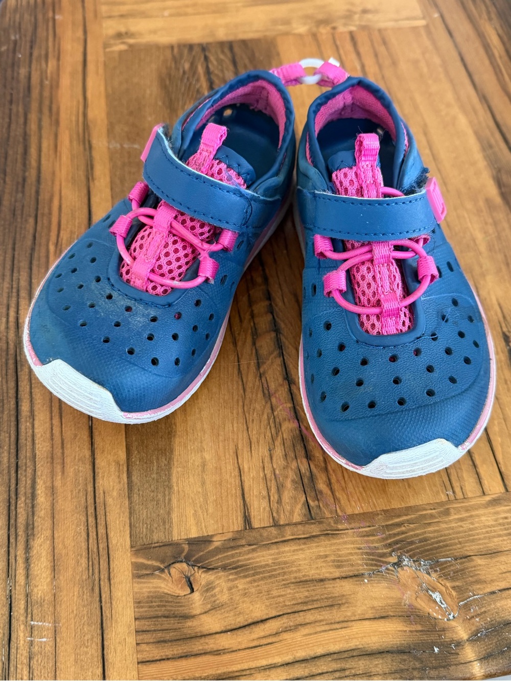 Kids Navy and Pink Active Sandals